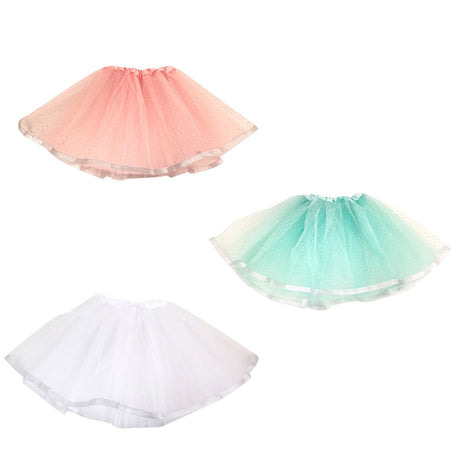 Easter Tutu Skirts 30cm – Assorted 3 Colours with Metallic Detail