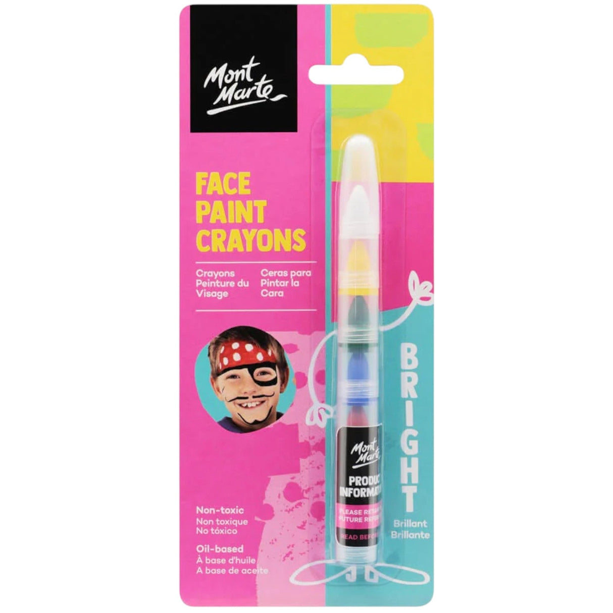 Face Paint Crayons Bright
