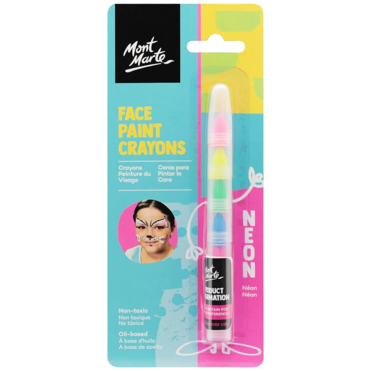 Face Paint Crayons Neon