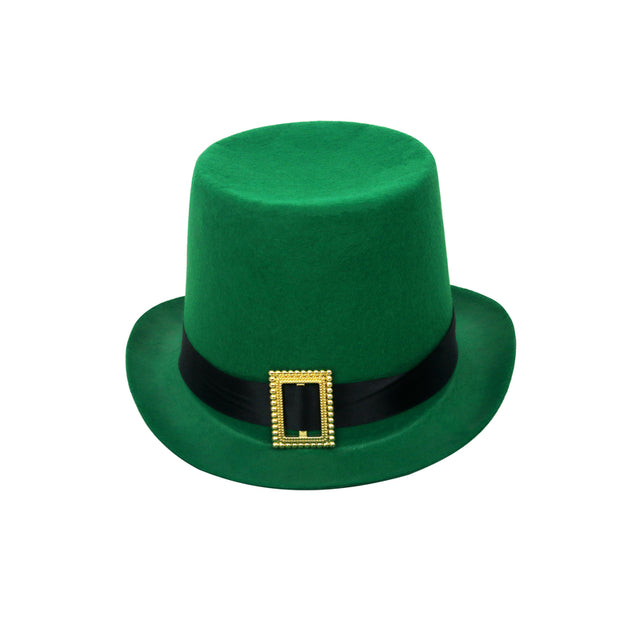 Green Top Hat with Buckle - PARTY PLANET