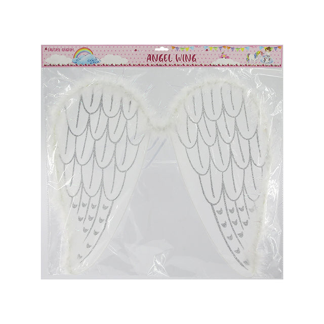 Angel Wing Costume Accessory - White - PARTY PLANET