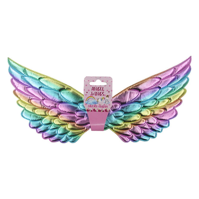 Kids Rainbow Metallic Angel Wings