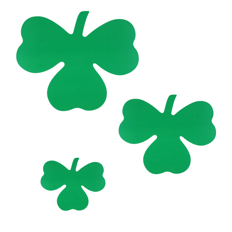 9 Pack Shamrock Cutouts - Assorted Sizes - PARTY PLANET