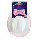 Cowgirl Hat, Scarf & Glasses Set