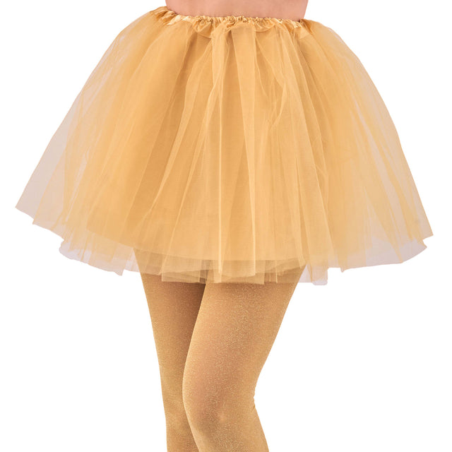 40cm 4 Layer Adult Tutu - Gold - PARTY PLANET
