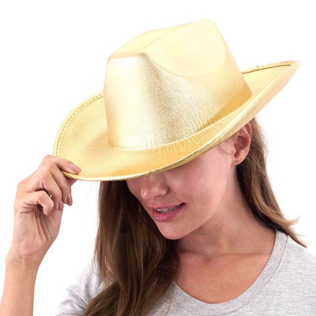 Gold Cowboy Hat - PARTY PLANET