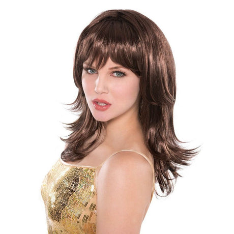 Feather Shag Wig - Brown