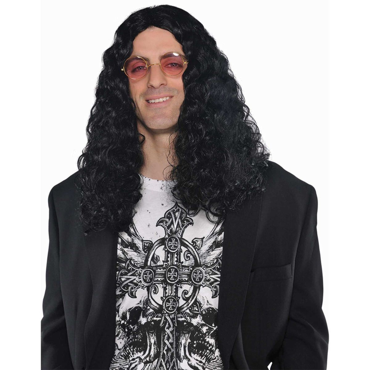 DJ Wannabe Costume Wig - Black