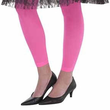 Neon Pink Costume Leggings - One Size