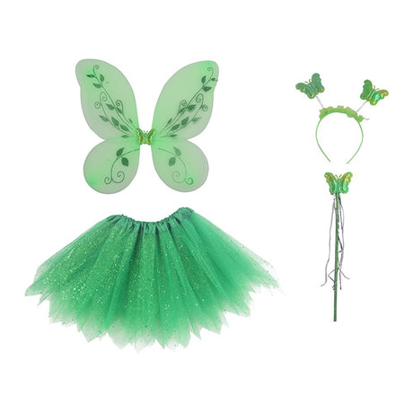 Green Fairy Costume Set - 4 Piece