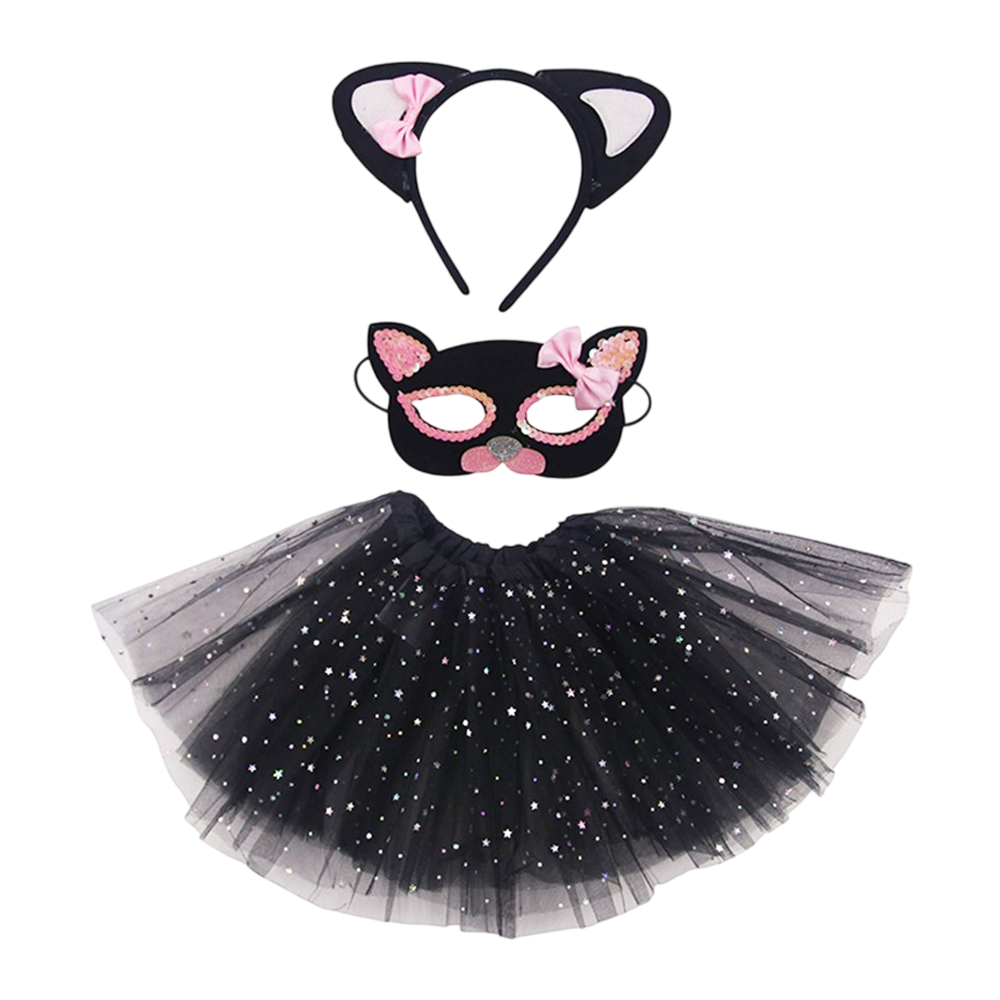 Black Cat Tutu Costume Set - 3 Piece