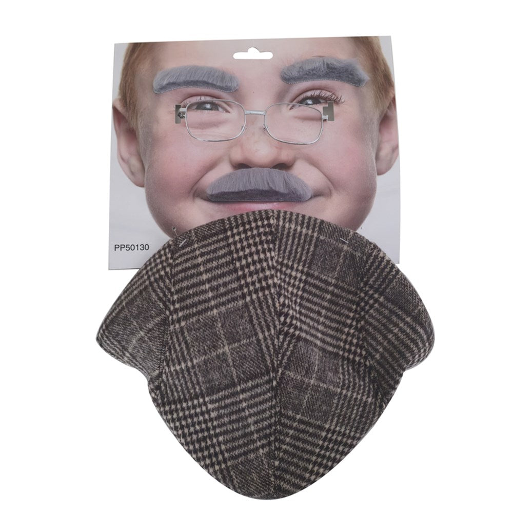 Kids Old Man Dress Up Set - 4 Piece