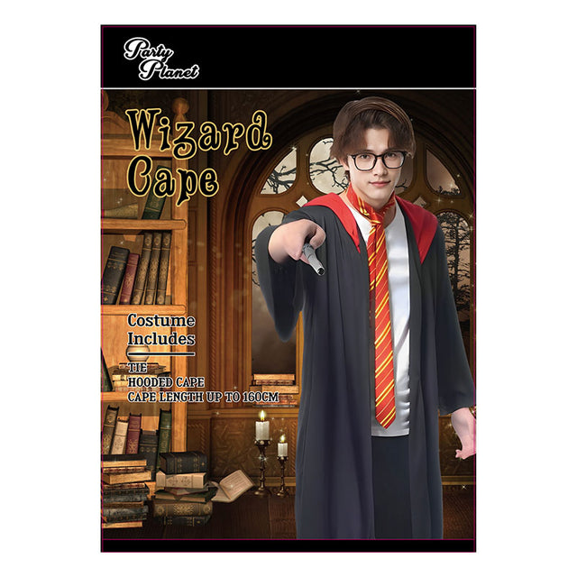 Gryffindor Cloak and Tie Costume - Adult One Size Fits Most - PARTY PLANET