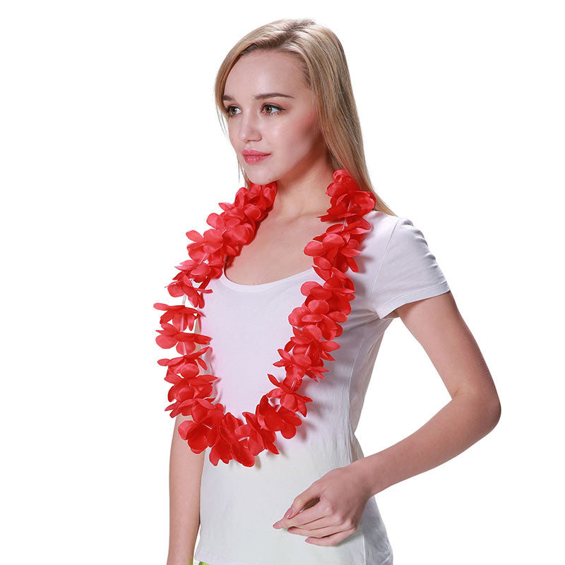 Red Flower Lei - PARTY PLANET