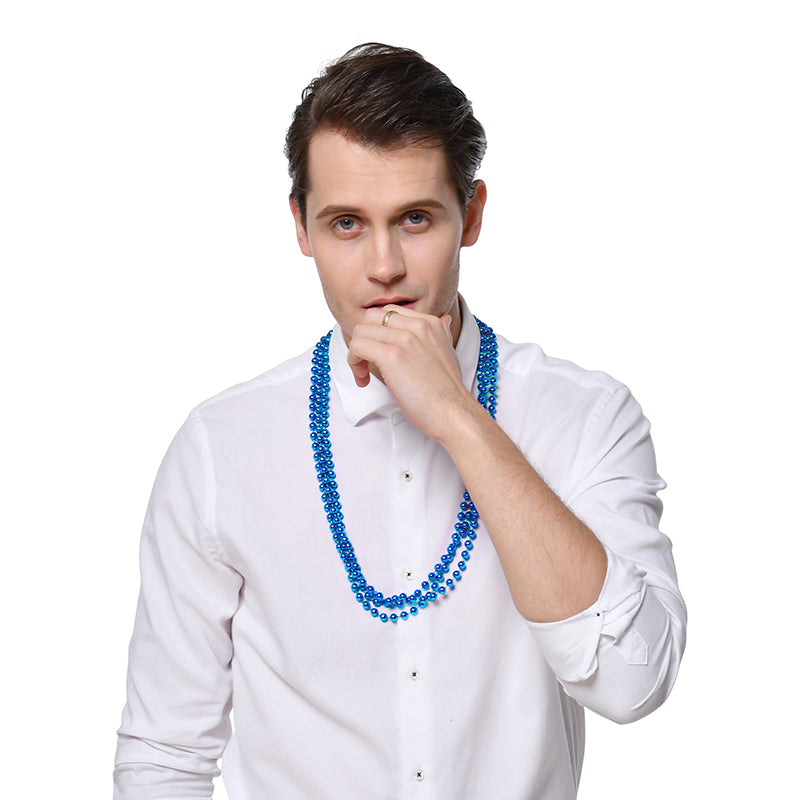 Bead Necklace - Blue Pk 3 - PARTY PLANET
