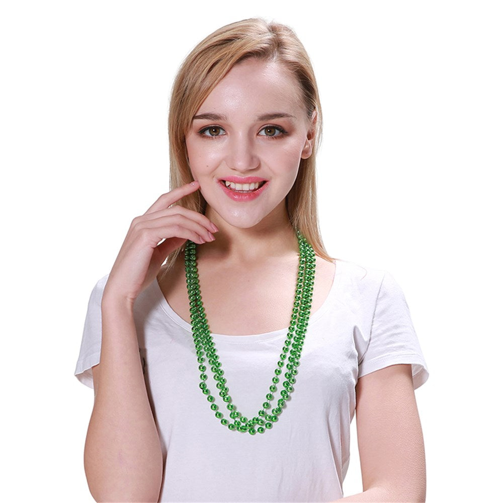Bead Necklace - Red Pk 3