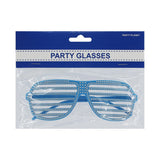Bling Slatted Glasses - Green