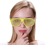 Bling Slatted Glasses - Green