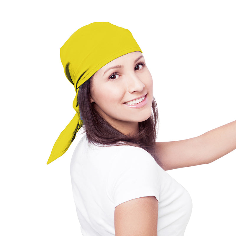 50cm x 50cm Bandana - Yellow - PARTY PLANET