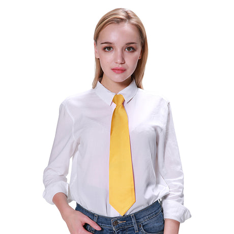 Yellow Fabric Party Tie - PARTY PLANET