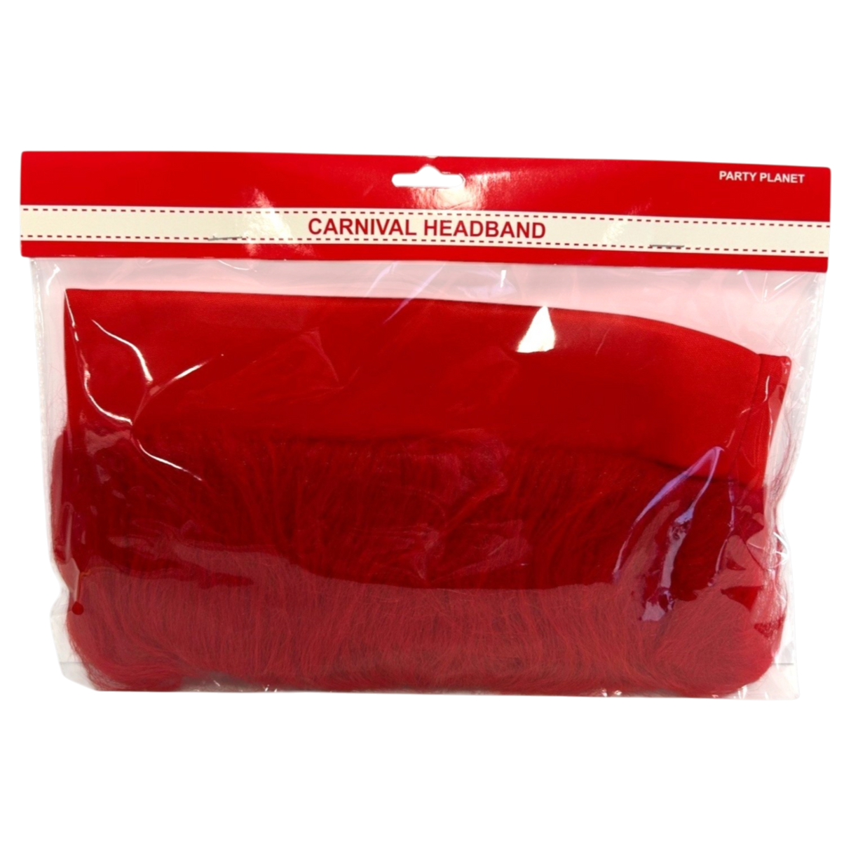 Fluffy Head Band - Red