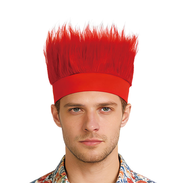 Fluffy Head Band - Red - PARTY PLANET