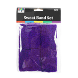 Sweat Band Set Yellow 3 Piece