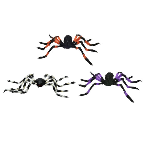 Furry Striped Spider - Assorted