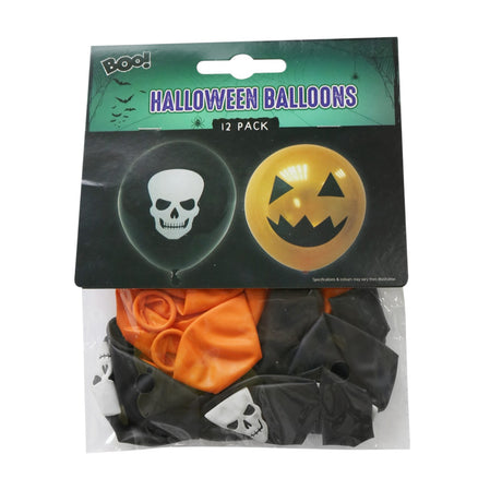 Halloween Balloons - 12 Pack