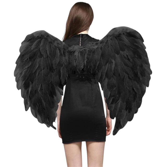 Black Feather Wings - Adult