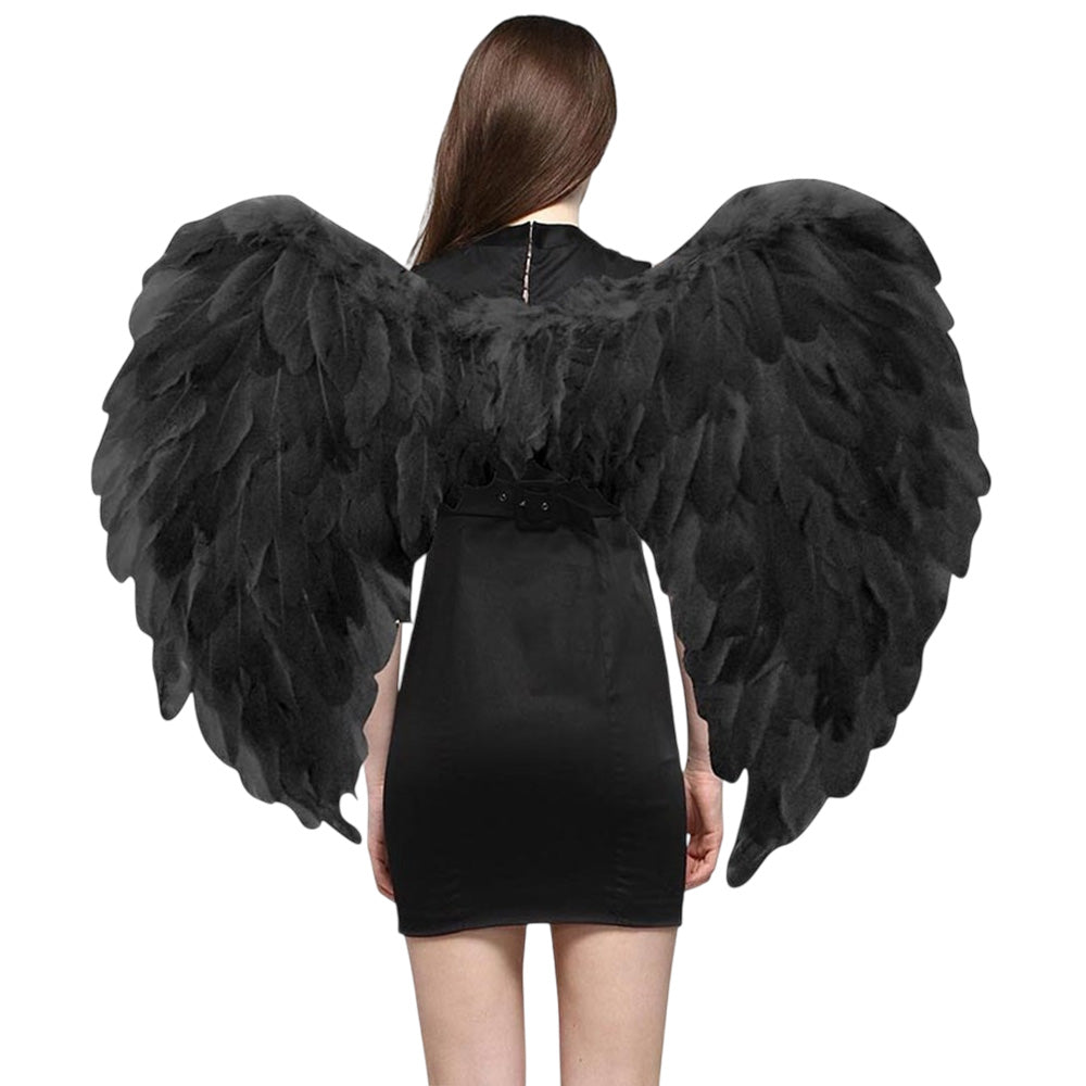 Black Feather Wings - Adults