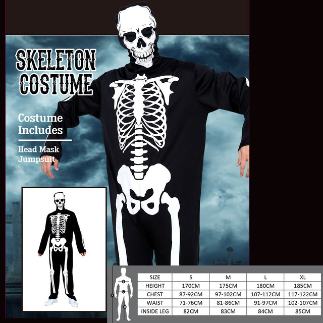 Skeleton Costume - Men's