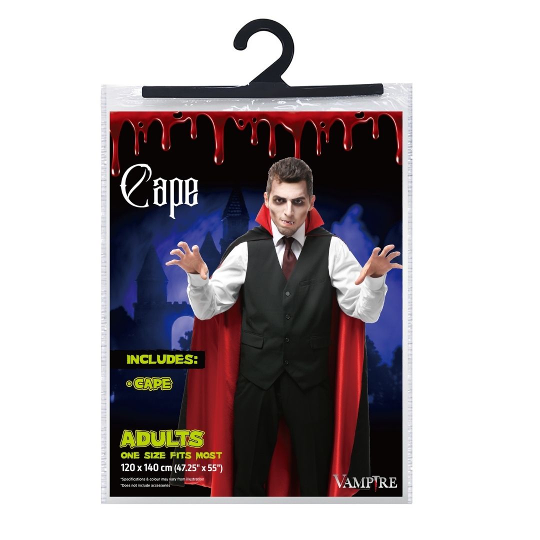 Dracula Cape with Collar - Adult