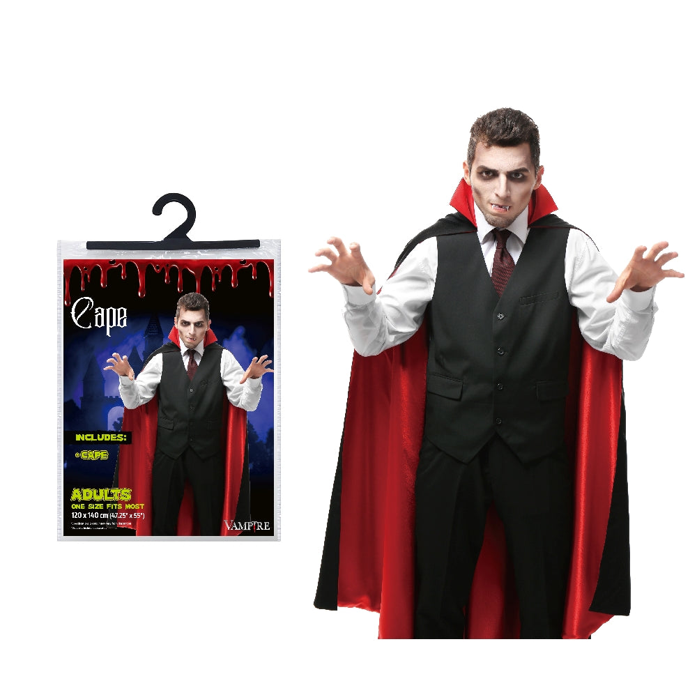 Dracula Cape With Collar - Adults
