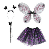 Dark Butterfly Tutu Set - Kids