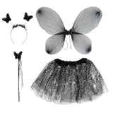 Dark Butterfly Tutu Set - Kids
