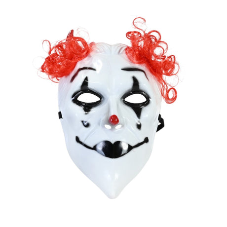 Clown Mask with Hair - Assorted