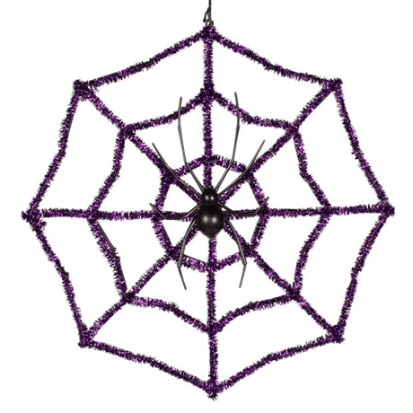Tinsel Spiderweb Decoration