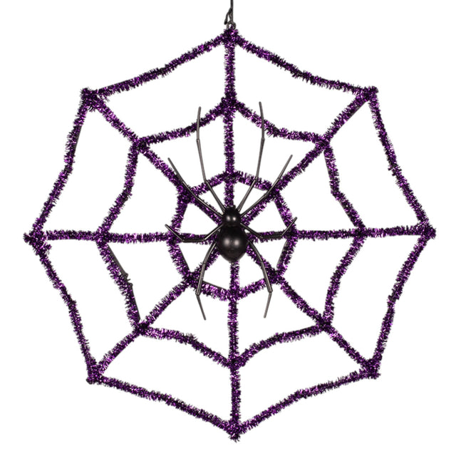 Tinsel Spiderweb Decoration
