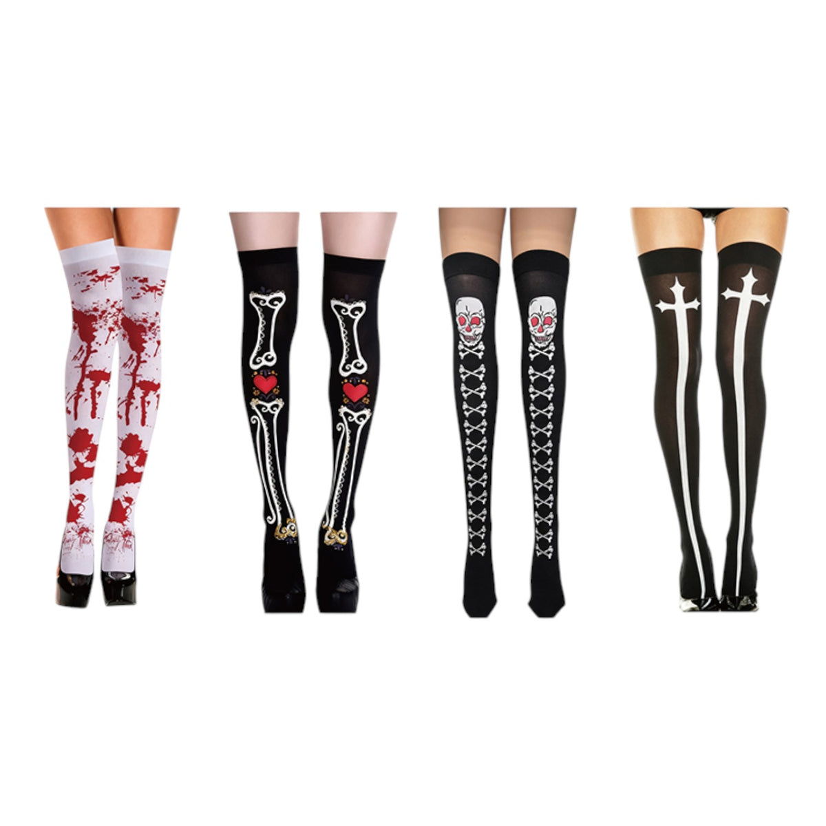 Halloween Knee High Tights - Assorted