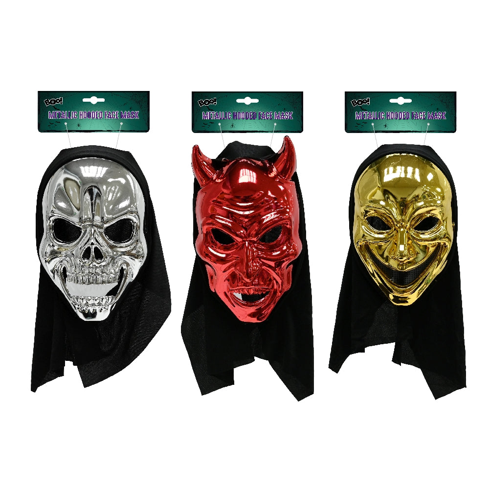Metallic Mask With Hood