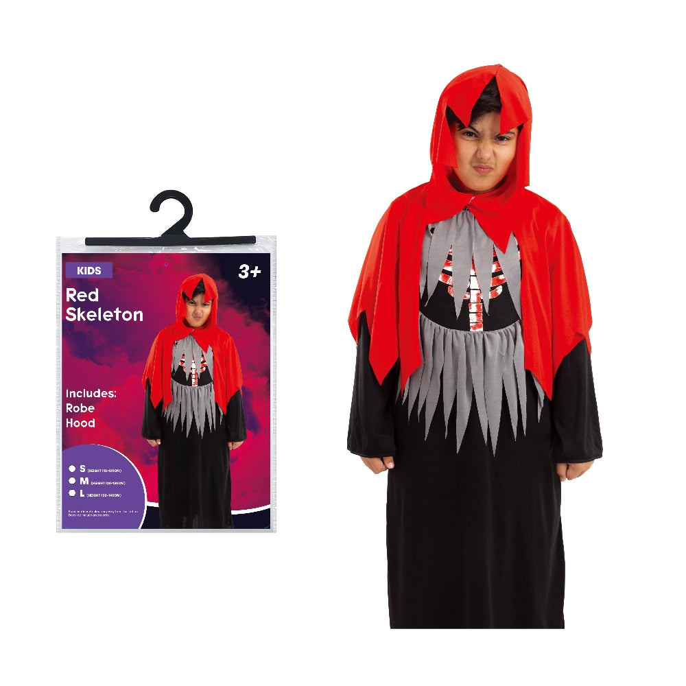 Red Skeleton Costume - Kids