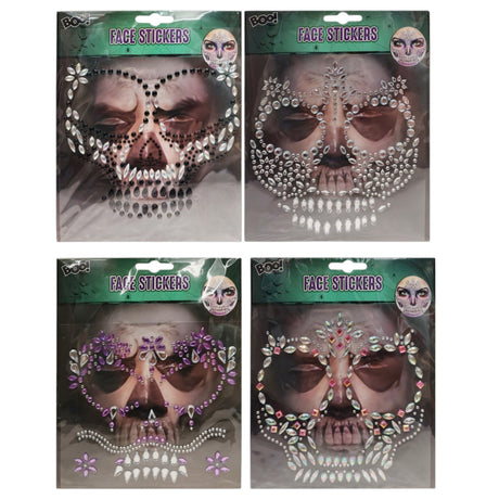 Halloween Face Gems - Assorted