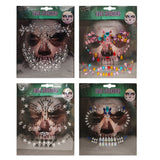 Halloween Face Gems - Assorted