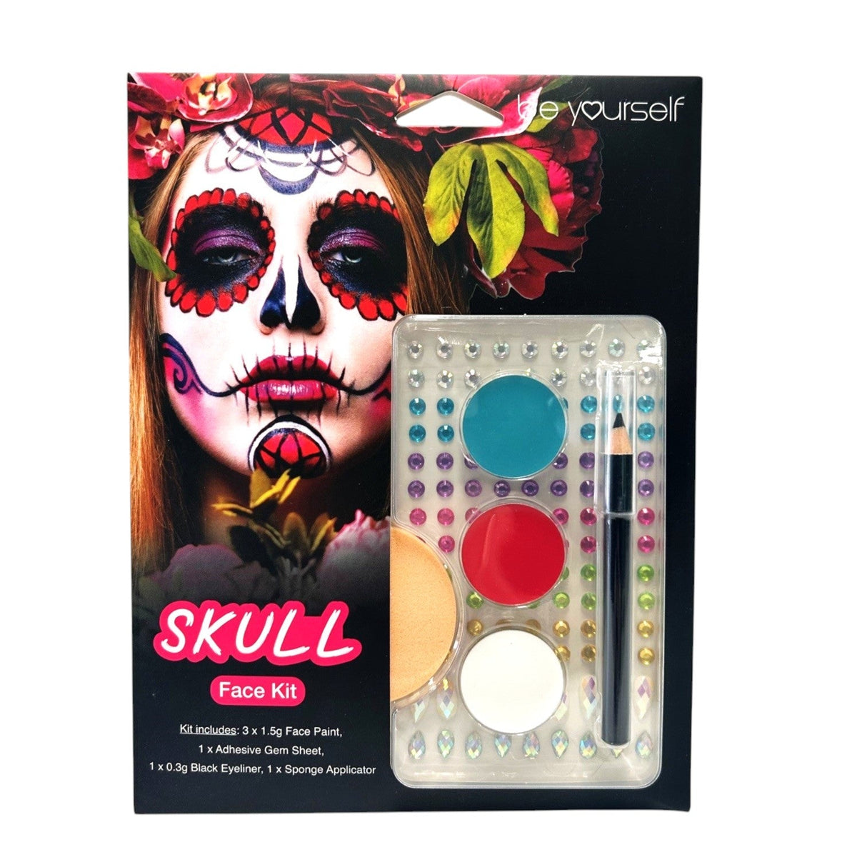 Skull Makeup Kit With Gems