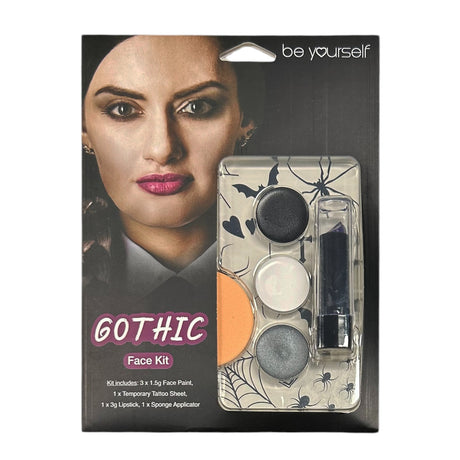 Gothic Face Paint Kit with Tattoos