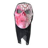 Cracked Skull Mask with Hood - Assorted