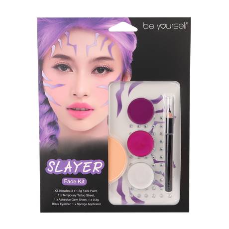 Slayer Face Paint Kit with Tattoos