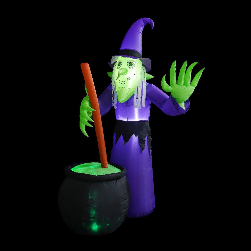 Witch With Cauldron Inflatable