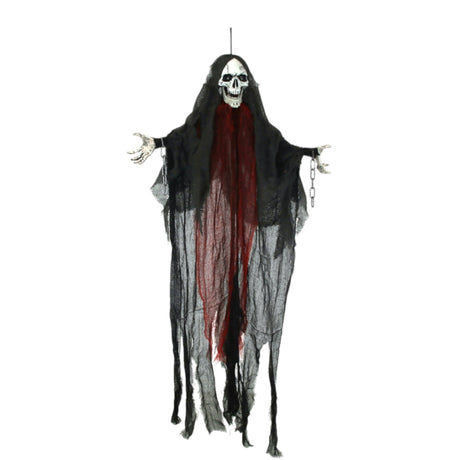 Animated Hanging Skull Reaper - 120cm